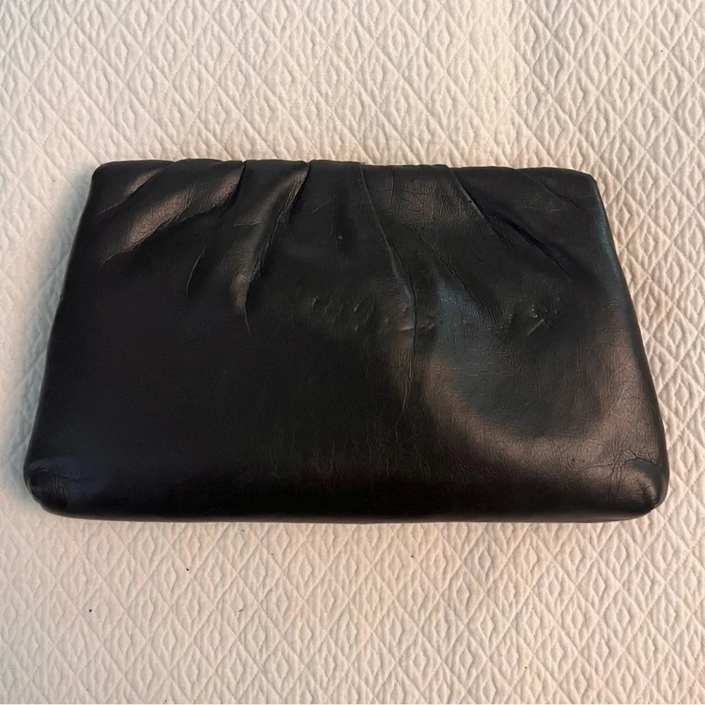 Vintage Dark Chocolate Brown Clutch Bag